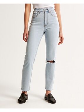 Abercrombie & Fitch Ultra High Rise Ankle 90s’ Straight Jean